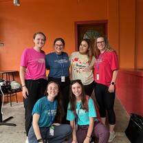 Our group of travelers plus one amazing local who works with these kids every week :)