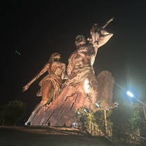 tallest statue in africa was in the capital where we stayed in senegal