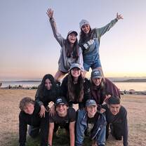 This is on our last day right before we all said our goodbyes. Such a bitter sweet moment. 
