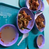 Food from a local hawker center