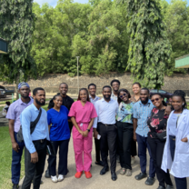 My last day at Cape Coast Teaching Hospital with all the surgery house officers and those that made my stay memorable.