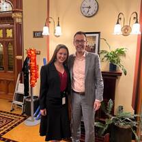 Me and the MP I worked with in NZ!