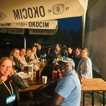 A little unpaid overtime mentoring our Polish guests.