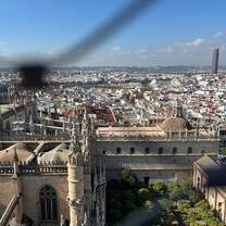 View of Seville at the top of a bell tower!
