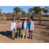 Our team enjoying a rhino safari.