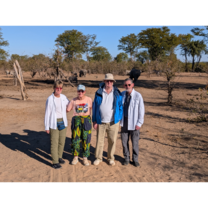 Our team enjoying a rhino safari.