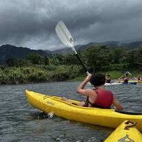 Kayaking under Volcano Arenal