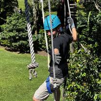 Ropes over coffee plantation