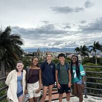 Standing on top of the old fort in Heredia