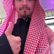 Me in traditional Saudi attire before speaking at a school hosted hackathon