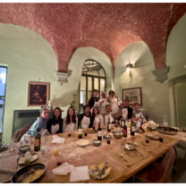 cooking class with friends from back home!