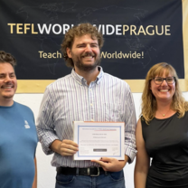 Graduation with instructors Nick and Tasci