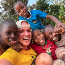 With the kids