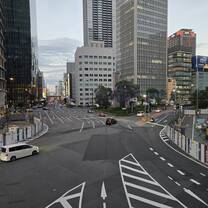 Outside Umeda station, the city center of Osaka