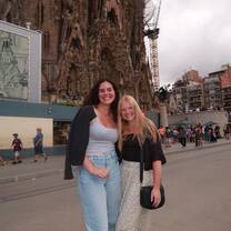 At La Sagrada Familia on a included tour with CEA CAPA!
