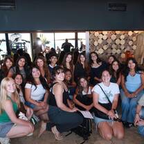 With the other students in my program!
