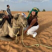 Camels in the Sahara!
