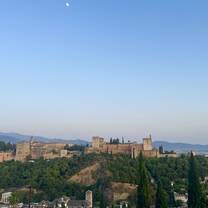 Beautiful view of The Alhambra in Granada.