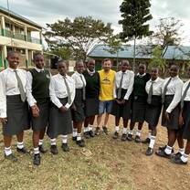 With the German class at the Kudho school