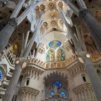 Inside the Sagrada Familia!