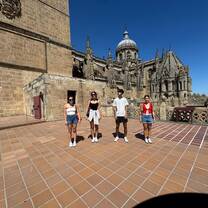 Exploring the cathedral!