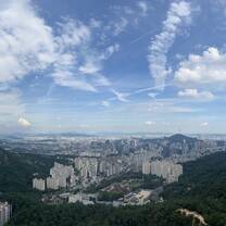 Seoul view from Dongbongsudae Peak - Inwangsan