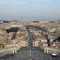 View from the top of St Peters Basilica