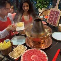 Trying Chinese hot pot