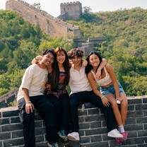 Me and my best friend at the Great Wall of china 