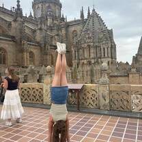 Salamanca's cathedral during our tour!