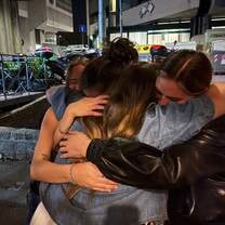 Saying goodbye on the last night! 