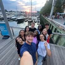 group at the wharf