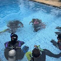 In-water training!