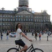 my best friend (my bike) and I in Dam Square