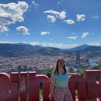 The beautiful city of Bilbao from above