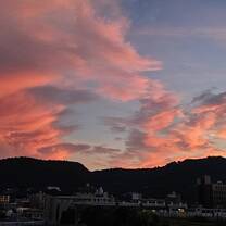 The most beautiful sunsets.