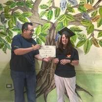 Graduation con instructor, Oscar