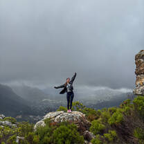 During a hike on Table Mountain! 