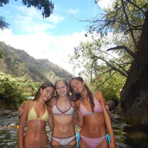 Waterfall with friends