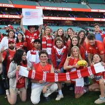 Went to a Aussie football game 
