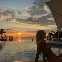 Me enjoying sunset 