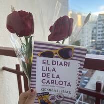 Book and Roses from Sant Jordi Day