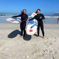 Surfing in Muizenberg