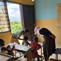 This is one of the classrooms where I helped teaching all the lovely children 