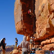 Climbing at Way Rambo in Indian Creek (Utah)!