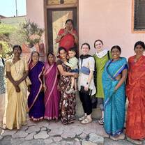Visiting a rural village during our workshop excursion at CRHP Jamkhed.