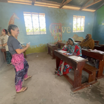 Teaching English to locals