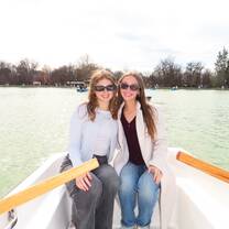 Boat ride in Retiro park in Madrid
