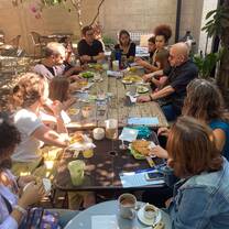 Round table with indigenous activists.