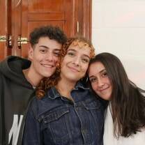 My host siblings (who I love and miss very much) and I 